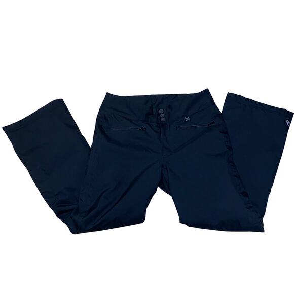NILS Cargo Style Fully Lined Ski Pants Weatherproof Breathable Black Size 12 - Picture 1 of 14